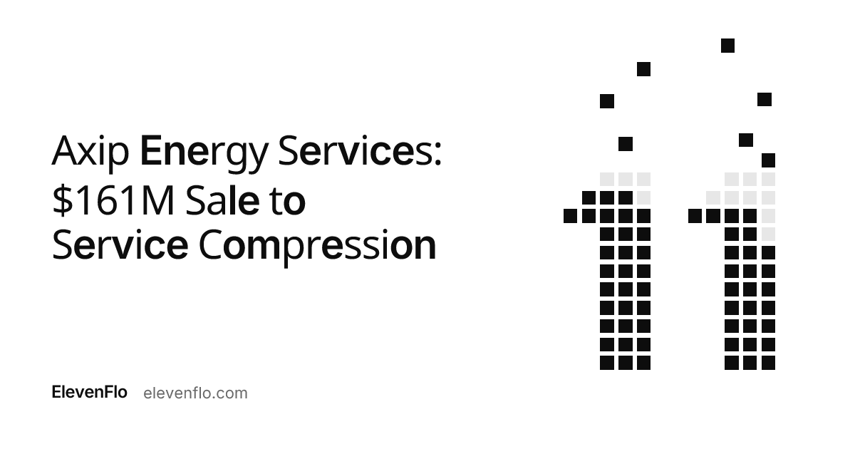 Axip Energy Services: $161M Asset Sale